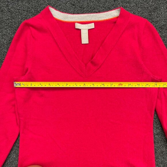 Banana Republic Fine Merino Wool Red Sweater Base Layer - Picture 5 of 6